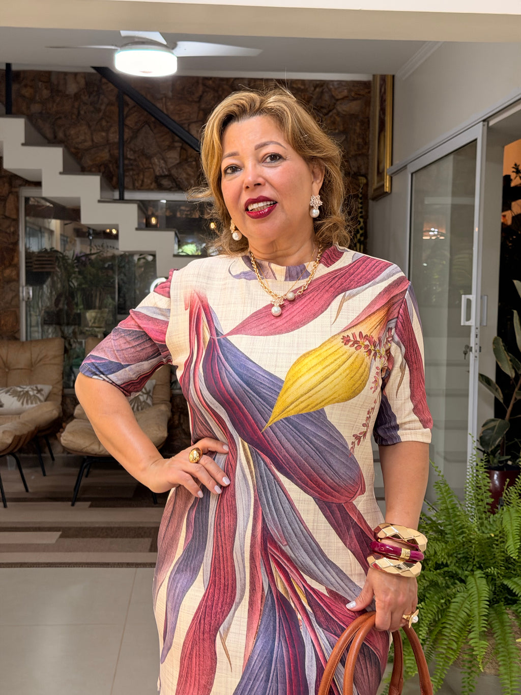 Vestido tubinho Crepe de malha