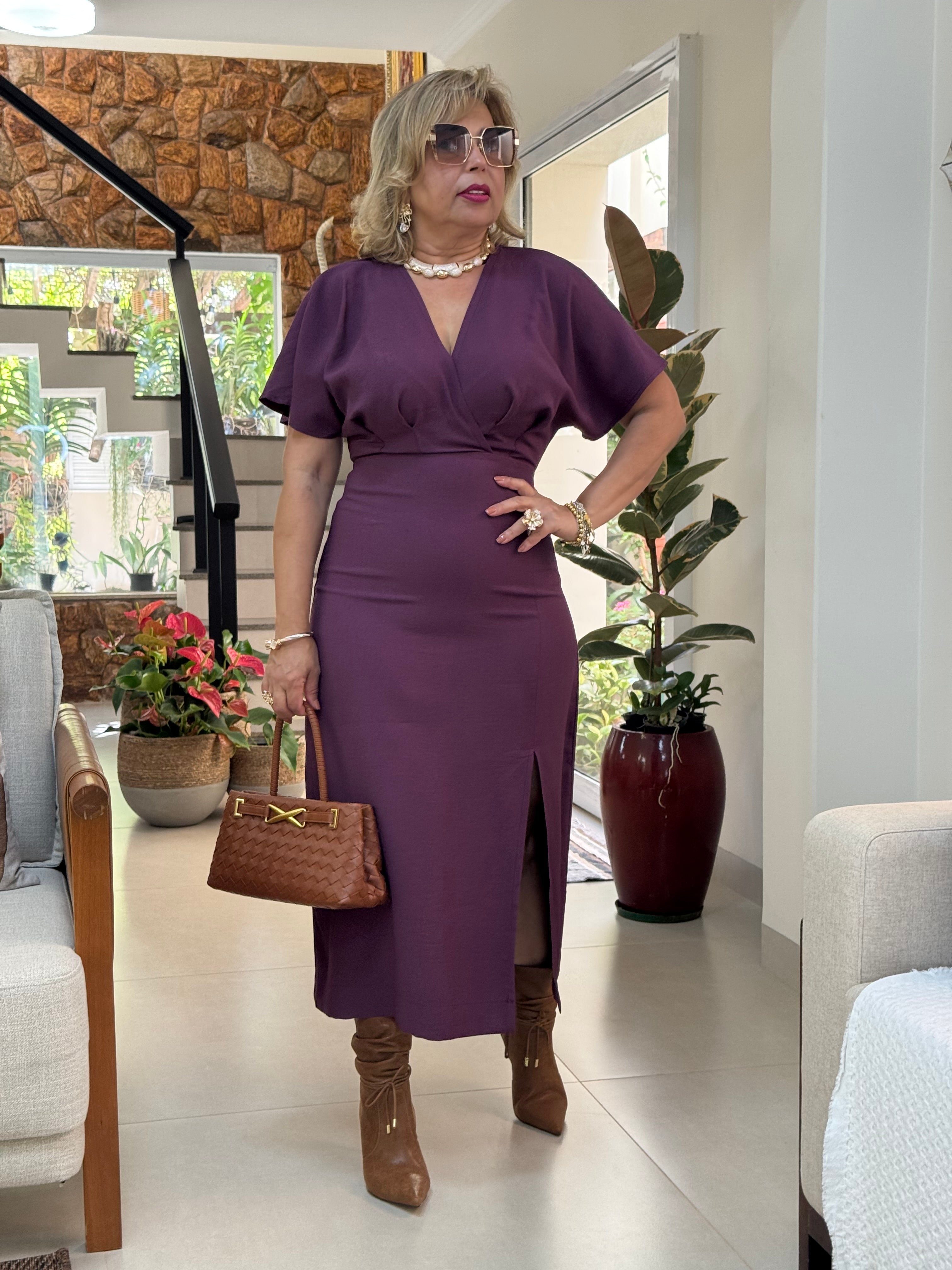 Vestido Pregas