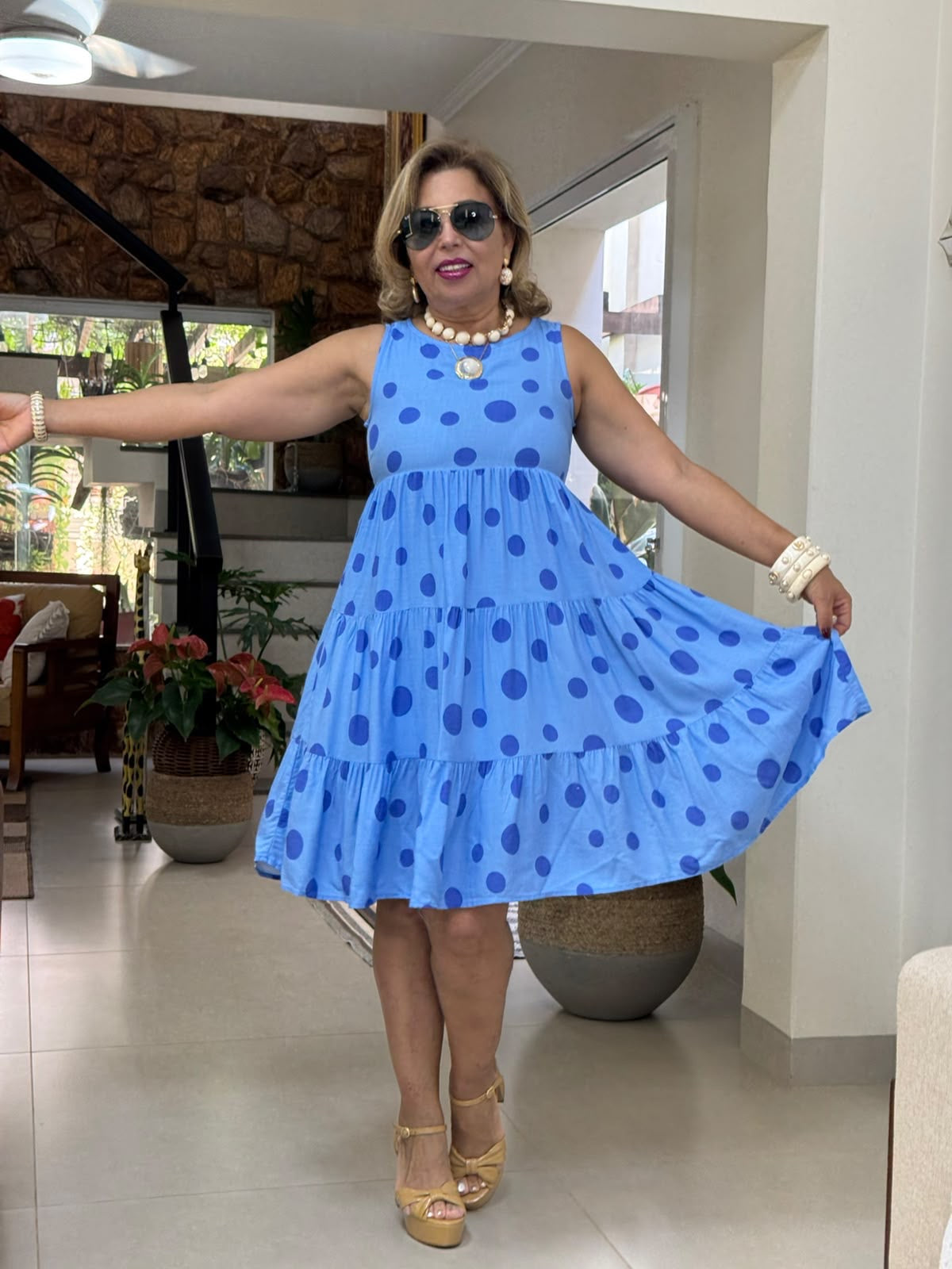 Vestido Poá 985